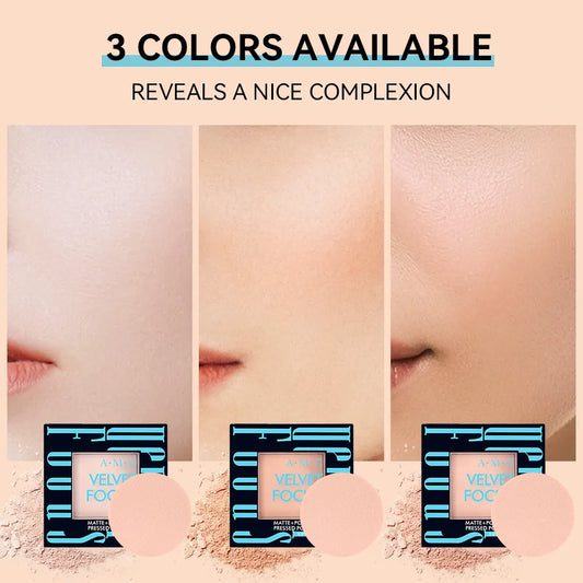 بودرة وجه مضغوطة غير لامعة بتغطية عالية - High Coverage Matte Compact Face Powder