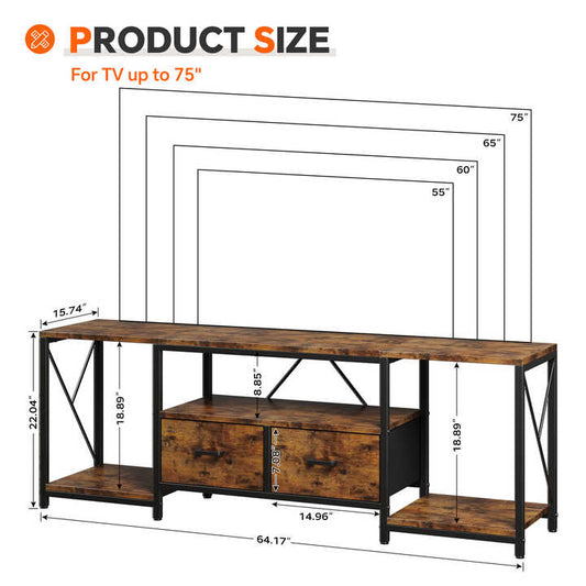 Modern Industrial TV-TV Entertainment Center