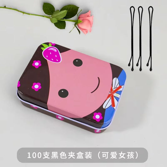 دبابيس شعر كورية سوداء