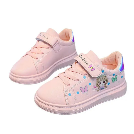 Kids Girls Sneakers Flat Casual Soft Sole Breathable Sports Shoes