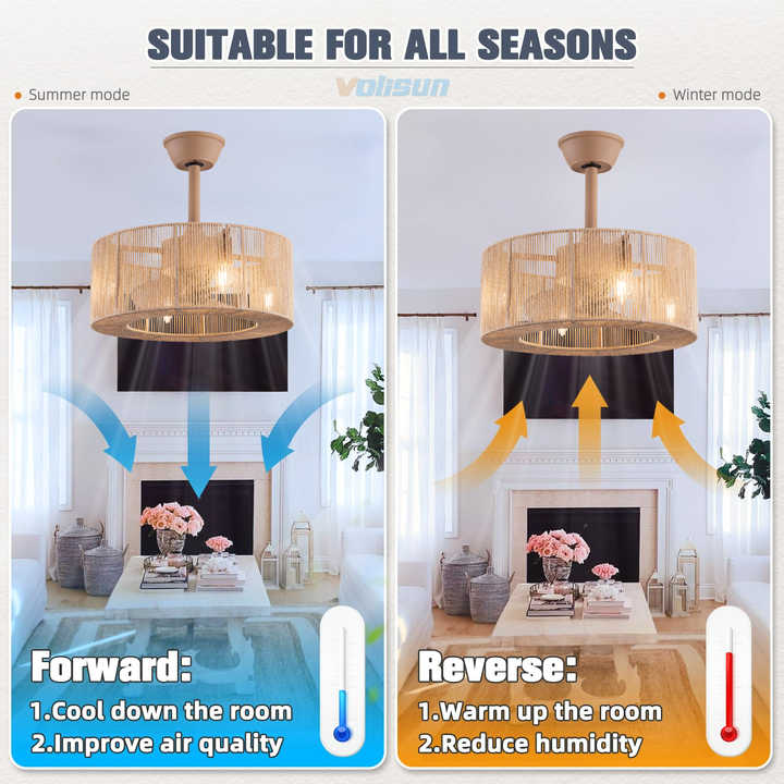 Interior lighting and ceiling fan