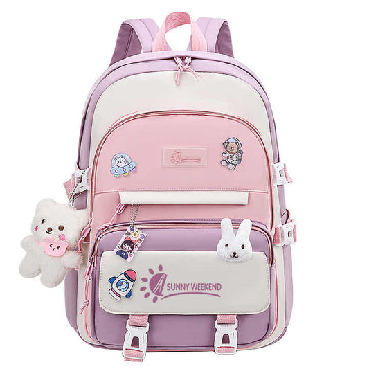 حقيبة مدرسية خفيفة الوزن للمراهقات للبيع . Wholesale lightweight school bag for teenage girls,