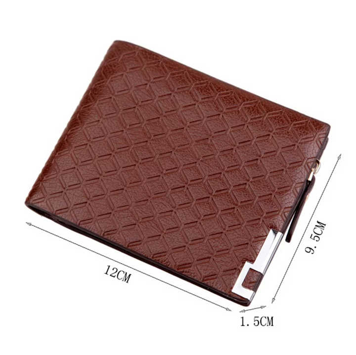 Carteira Embossed Short Wallets Knurling Wallet.