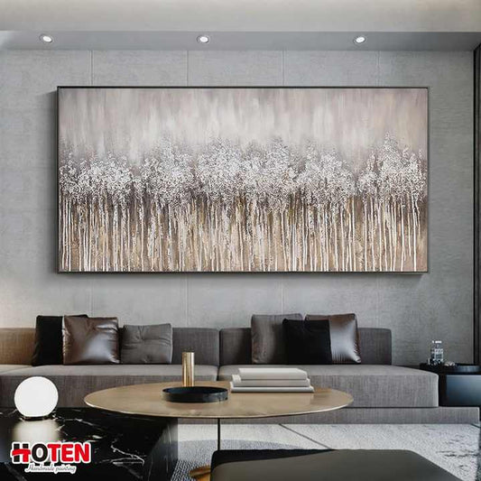 لوحة ديكور حائط فنية تجريدية مرسومة-