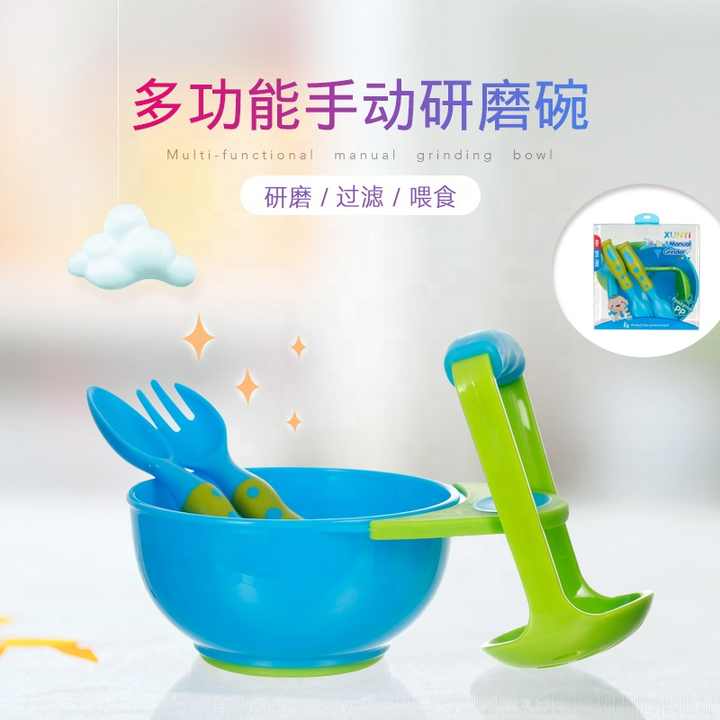 Plastic grinding bowl for children