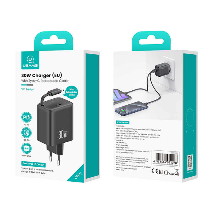 Travel Charger with Cable Set