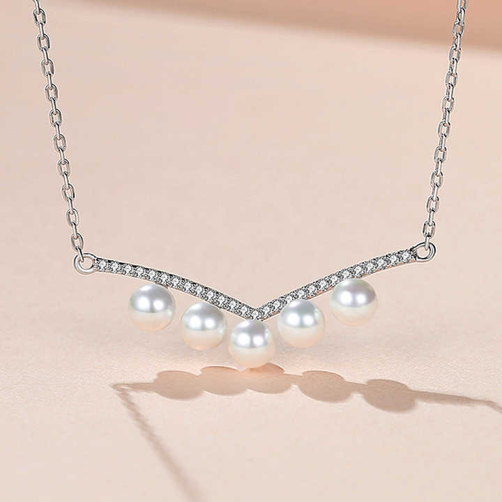 Fashionable silver choker necklace