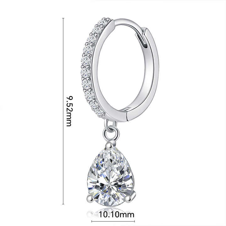 High Quality Vintage Zircon Earrings Elegant Women Girls Dangle Earrings Jewelry