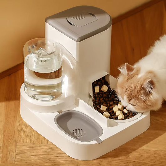 جهاز تغذية الحيوانات الأليفة الذكي 2 في 1 ، . Smart Pet Feeder 2 in 1, Hard Plastic 2 in 1 Dog and Cat