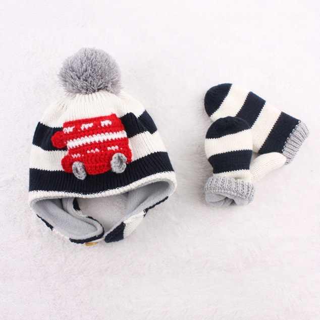 Children's winter hats with hood