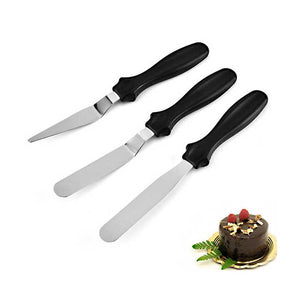 مجموعة من سكين كريمة الكيك وملعقة ومكشطة - set Cake Cream Knife Spatula Stainless