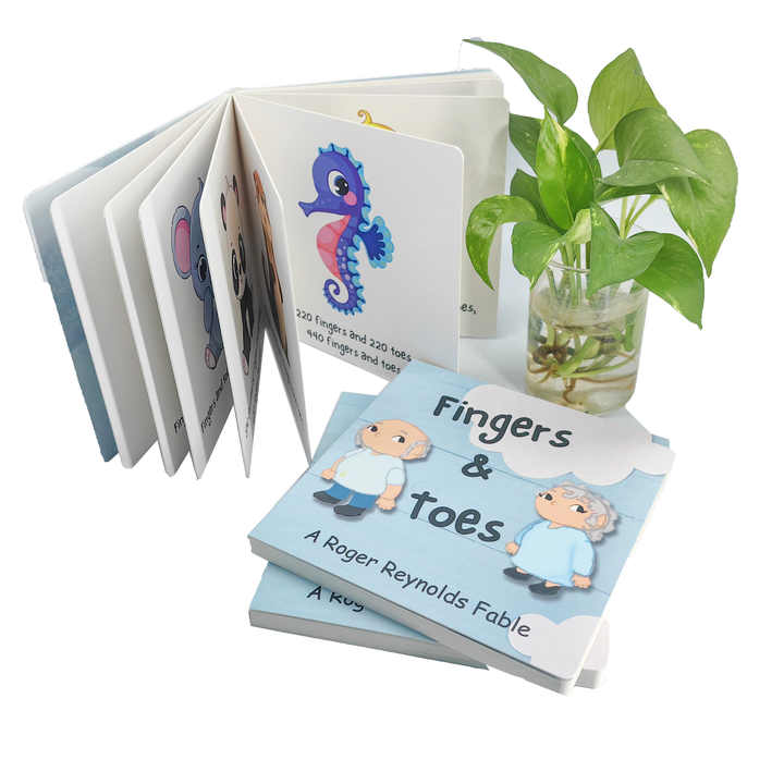 Children's books made from custom glossy paper