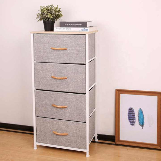 Drawers Dresser Storage Tower 4-Tier Vertical Drawer Storage Tower