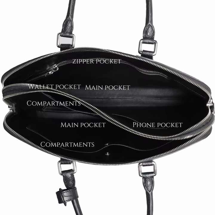 Custom Hand Made Genuine Crocodile Skin Slim Shoulder Bag