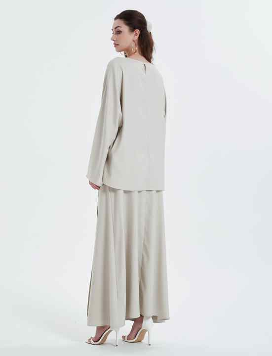 Ramadan Kebaya Solid Color-عباية رمضانية بلون