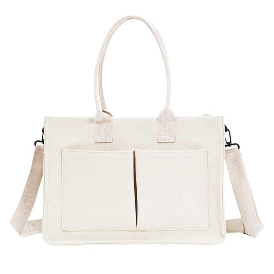 حقيبة كتف نسائية أنيقة محمولة من القماش عالية الجودة