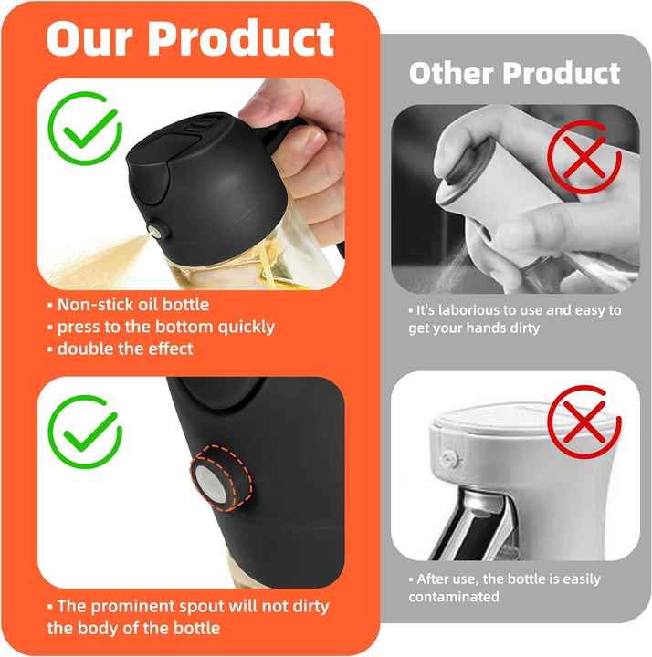Olive oil dispenser storage tools
