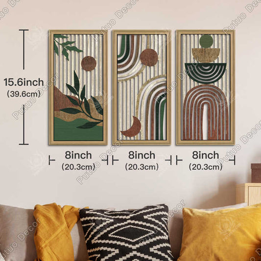 مجموعة ديكور حائط خشبي . Wooden wall decor set