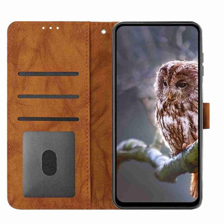 محفظة أعمال PU لهاتف iphone 13 14 15 16 Owl ملحقات الهاتف المحمول الجلدية لـ كفرات