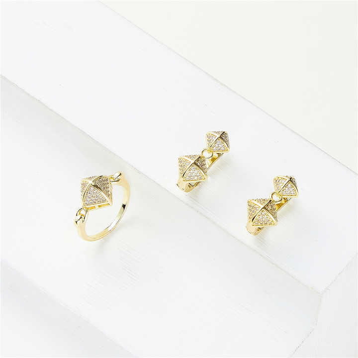 مجموعة مجوهرات نسائية - Fashion Necklace Earring