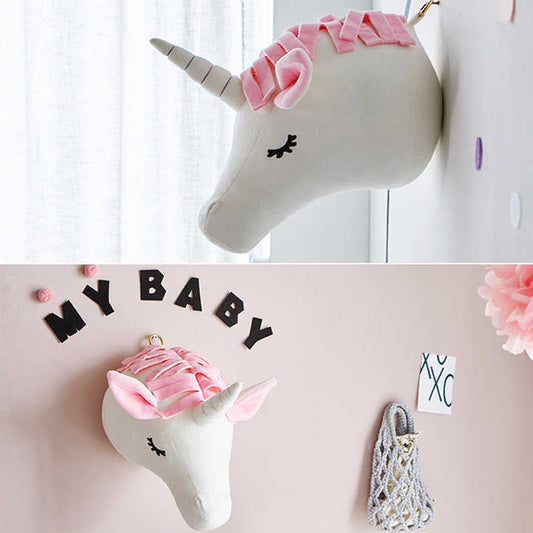 رأس حيوان من اللباد-Felt animal head