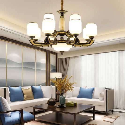 ثريا إضاءة حديثة من اليشم