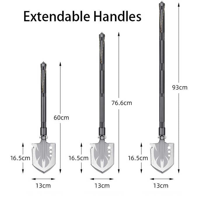 Multifunctional Shovel for Camping and Outdoor.