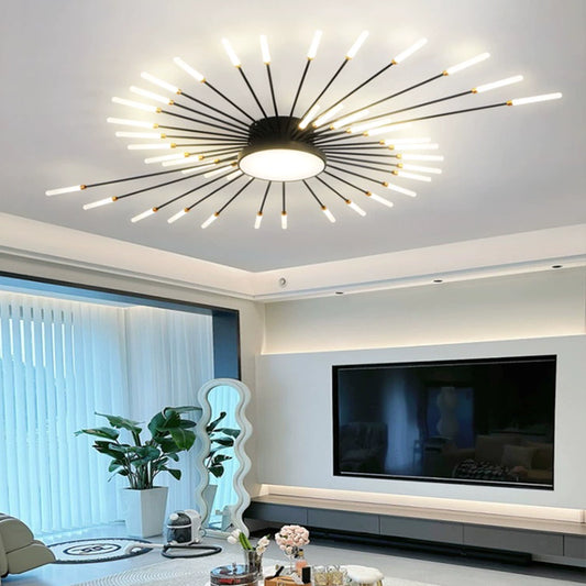 living room lighting fireworks