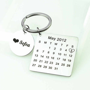 Diy Stainless Steel Keychain Couple -سلسلة مفاتيح