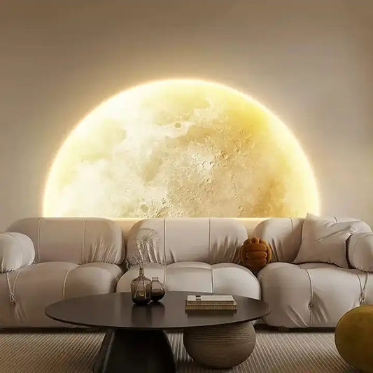 لوحة فنية على شكل كوكب حائط فاخرة حديثة . Modern Luxury Planet Wall Art