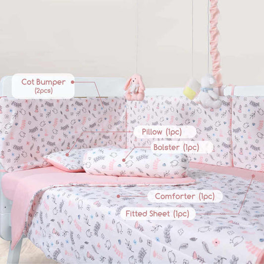 ersey Cotton Soft Newborn Baby- Newborn Baby Bedding Set