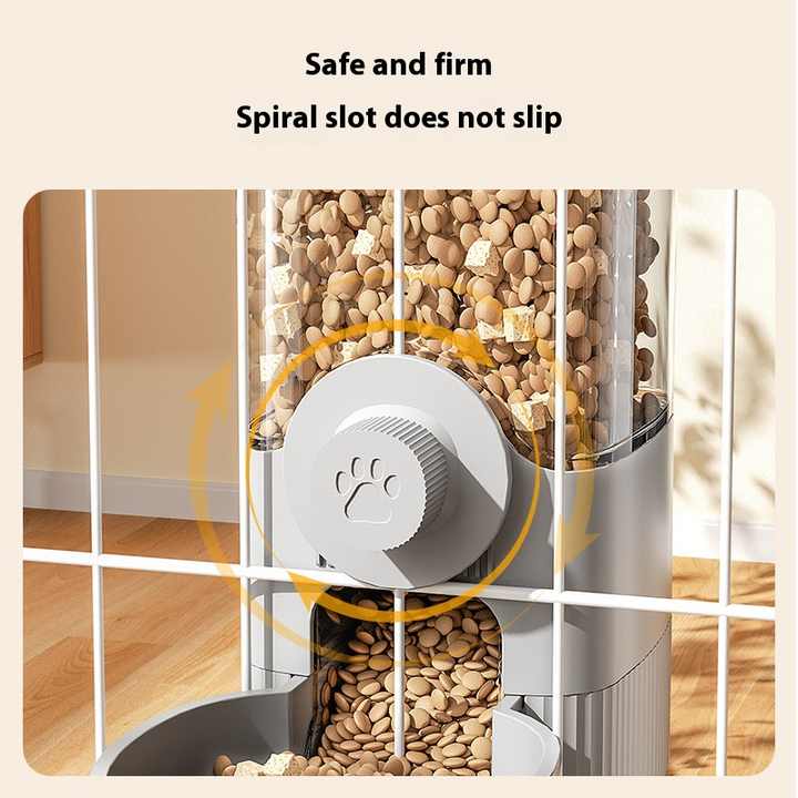 Cat Hanging Pet Drinker Dog Water Supply Drinking Hanging Dog Cage Bucket Automatic Feeder - Bowls & Feeders