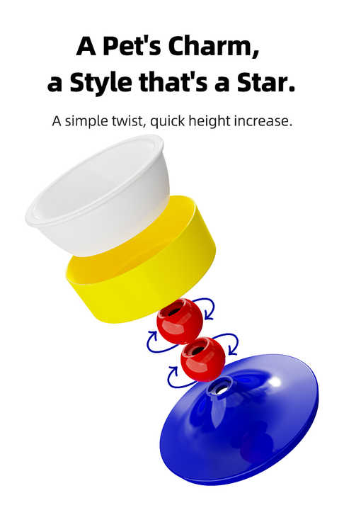 ط سيراميك قابل للتعديل صديق للبيئة مريح وسهل التنظيف للحيوانات الصغيرة -اوعية ومغذيات