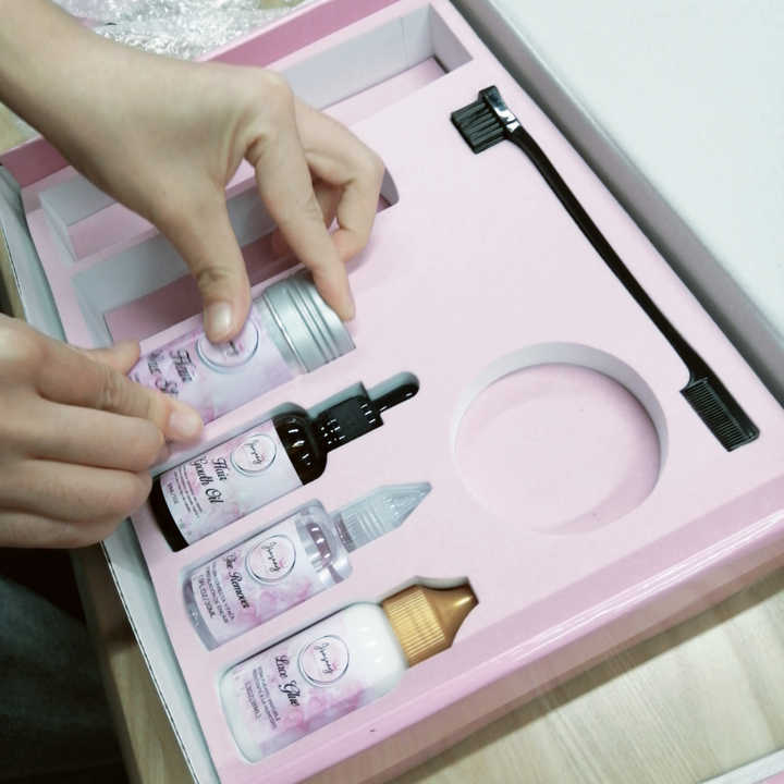 Custom Your Logo Wig Install Boxes Private Label. تخصيص شعارك الخاص، تركيب صناديق الشعر المستعار، تعبئة