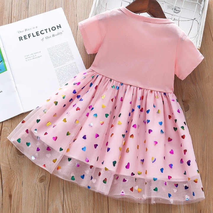 فستان صيفي أنيق للبنات فستان جديد صيفي للبنات الصغيرات سترة أميرات تنورة تنورة بحمالات Elegant Summer Dress for Girls New Summer Dress for Little Girls Princess Jacket Skirt Suspender Skirt