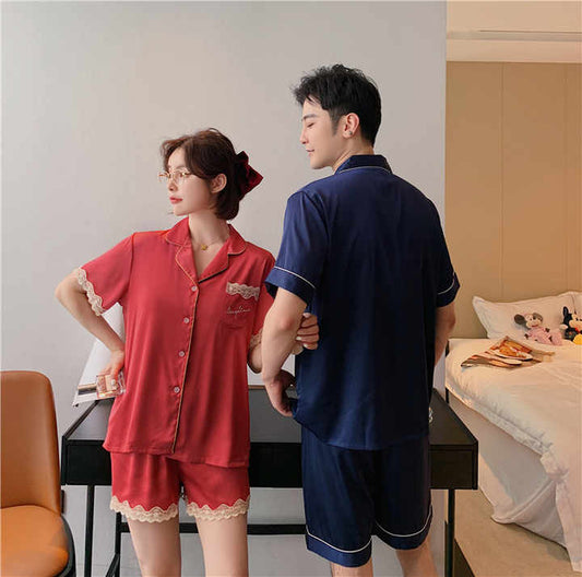 بيجامات نوم شورت- طقم الزوجين