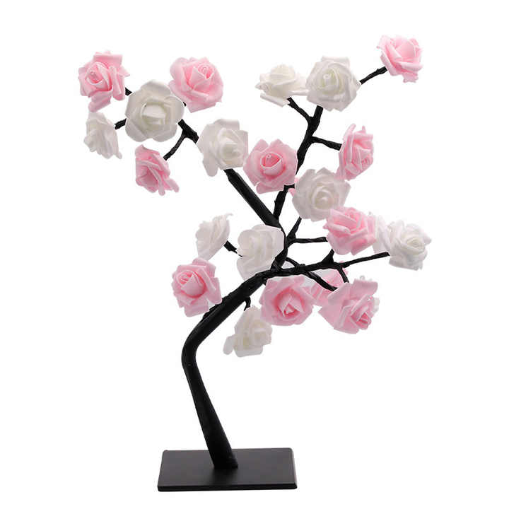 pink and rose led lamp