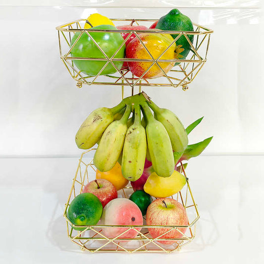 سلة فاكهة من طبقتين ,two-tier fruit basket