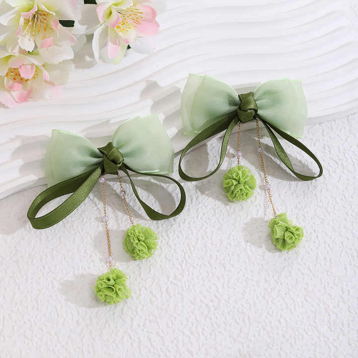 pair Sweet New Children's-Mesh Hairpin
