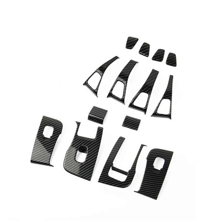 اكسسوارات السيارات 2021 ألياف الكربون الداخلية . Car Accessories 2021 Carbon Fiber Interior Door Handle