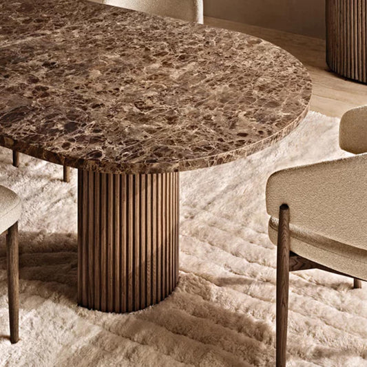 مجموعة طاولة طعام رخام