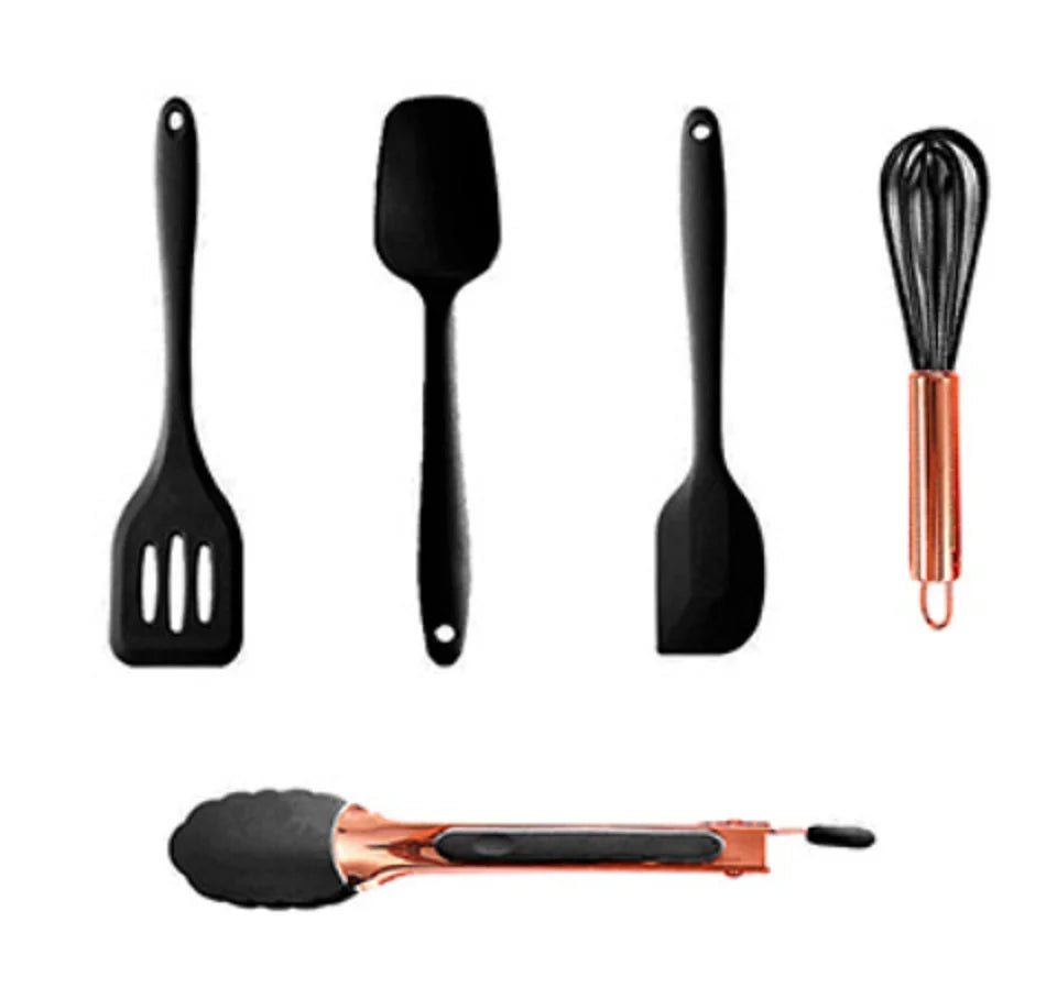 مجموعة ملاعق سيليكون- silicone spoon set