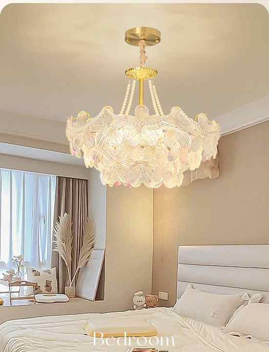 French Cream Style Modern Simple Luxury-ثريا كريستالية