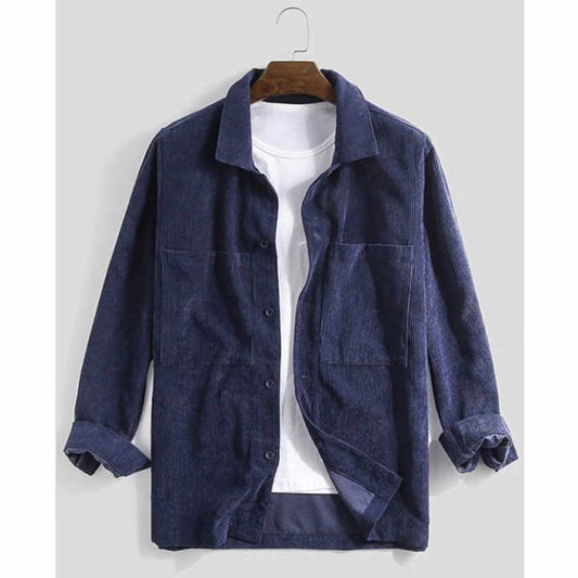 قميص رجالي خارجي للعمل الربيعي . Men's Spring Work Loose Plus