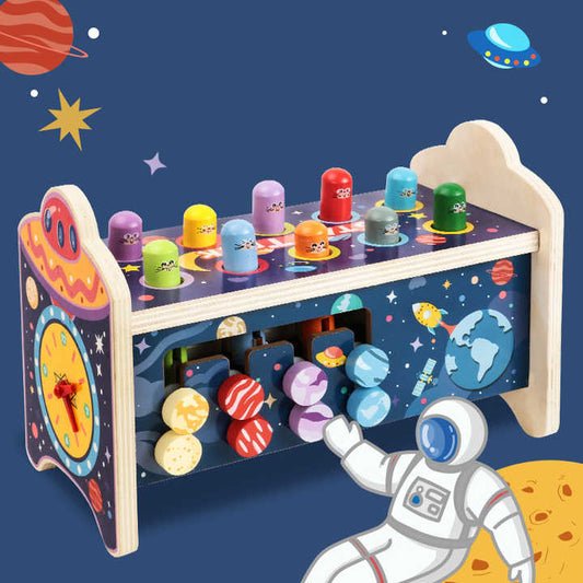 لعبة تعليمية للأطفال, مطرقة خشبية للأطفال مزودة بمطرقة حيوانات لطيفة للأطفال Educational Toy for Kids, Wooden Hammer for Kids with Cute Animal Hammer for Kids