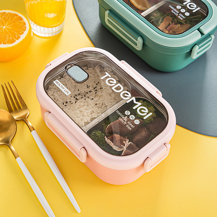 Lunch Box With Spoon -صندوق غداء ترمس رائع مع مجموعة ملعقة وشوكة