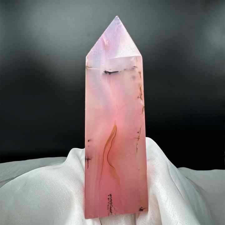 Wholesale Hot Sale Pink Silk Agate-العقيق الحريري
