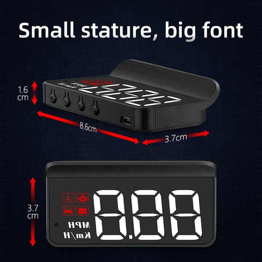 Newest M3 Car Alarm Auto HUD Speedometer Head Up