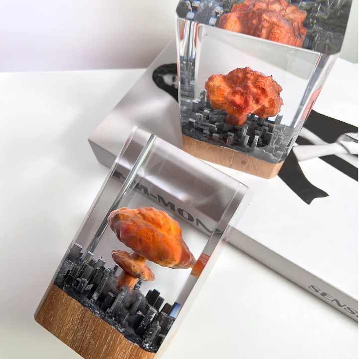 nuclear bomb explosion lamp