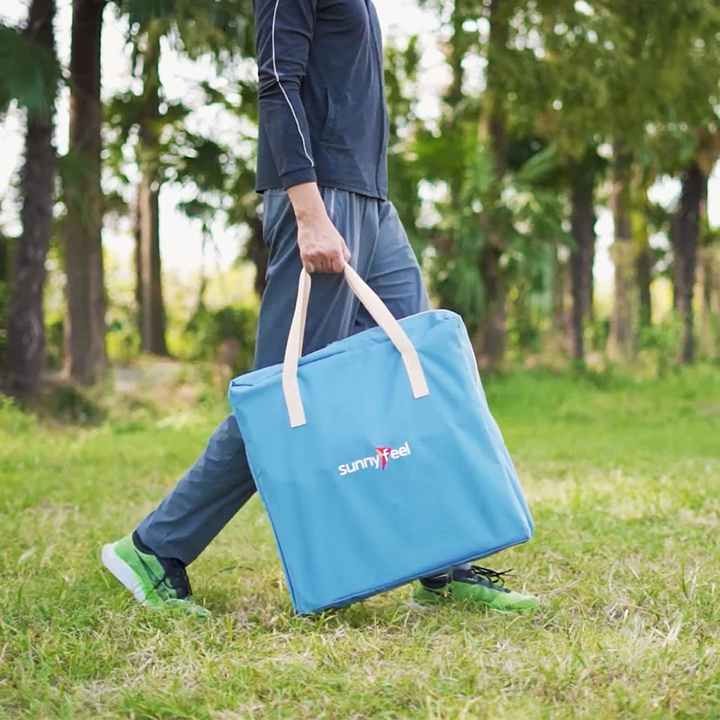 Portable folding camping chair.